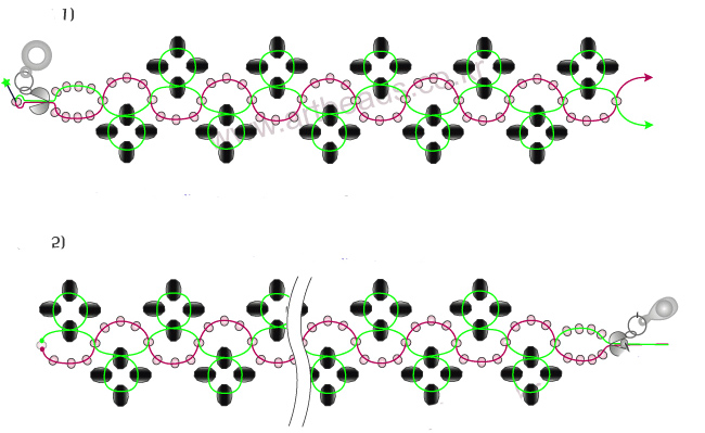 Bead Weaving Patterns by Sandra D. Halpenny