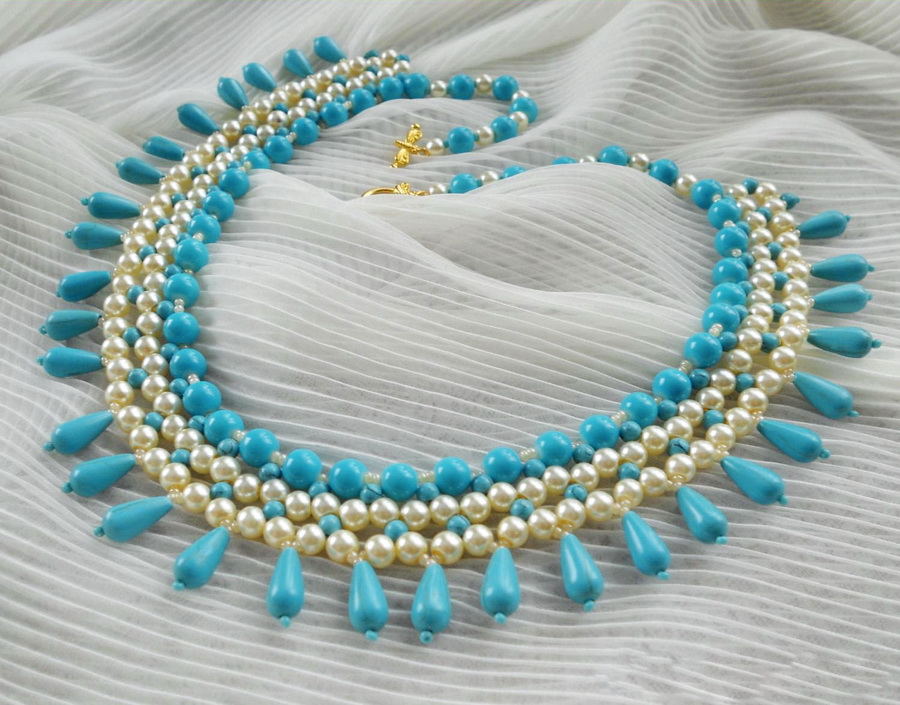 free beading tutorial necklace instructions pattern 1