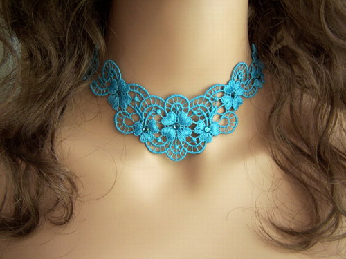lace emboidered jewellery