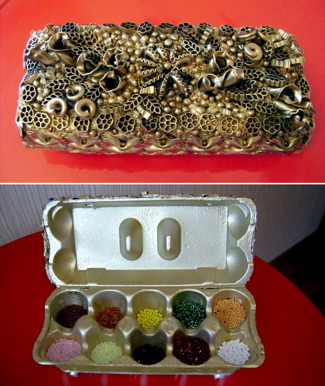 hand-made beads box