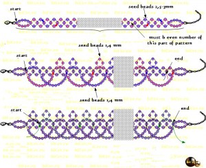 Pattern(schema) for amazing beaded necklace Coffee | Beads Magic