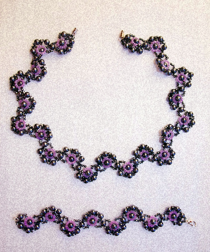 Free pattern for beautiful beaded necklace Eva | Beads Magic