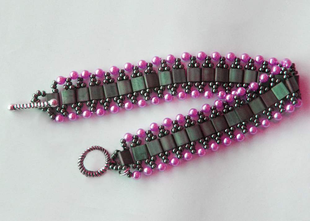 Free Pattern For Bracelet Viva With Tila Beads Beads Magic