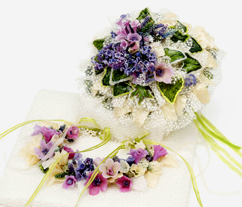 Floral Wedding Set by Barbara Caraway