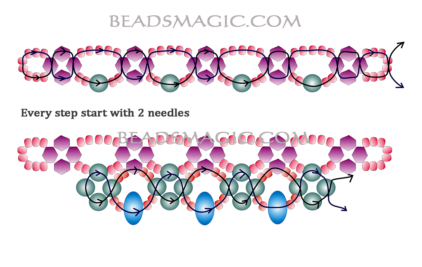free-pattern-beaded-necklace-tutorial-2