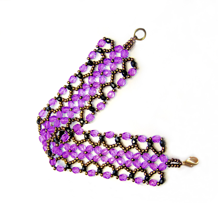 Tutorial beaded bracelet, Tila bead pattern, Beading tutorial bracelet —  ScaraBeads US