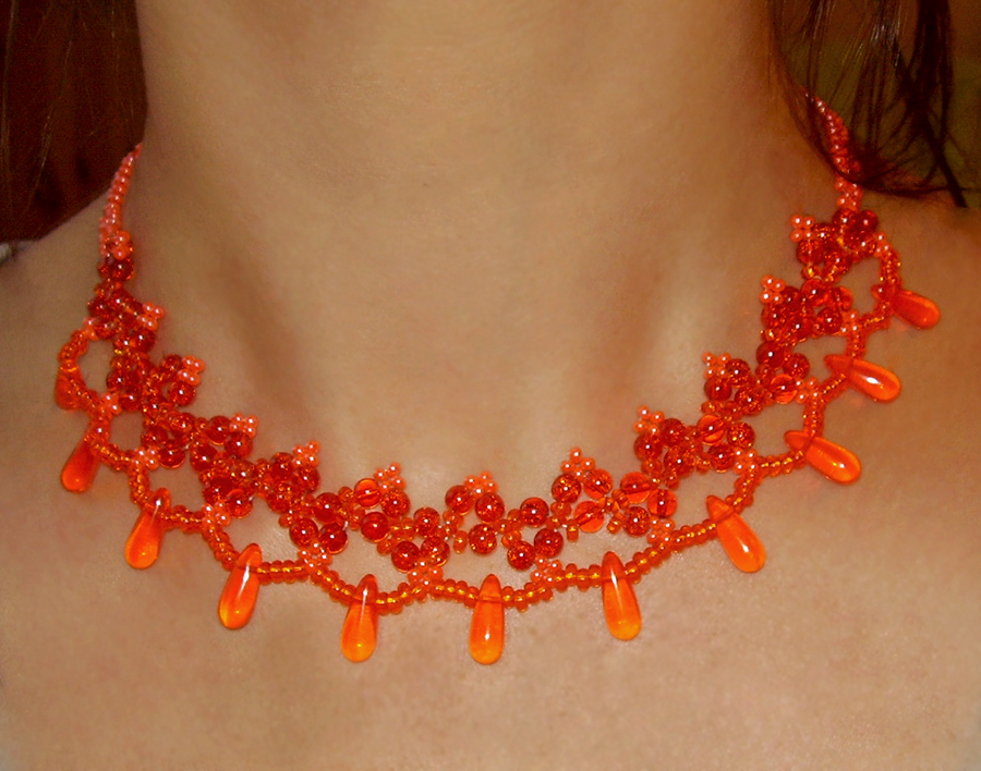 Orange necklace
