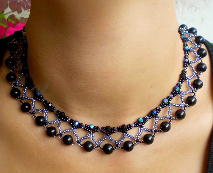 Free pattern for necklace Nicole | Beads Magic