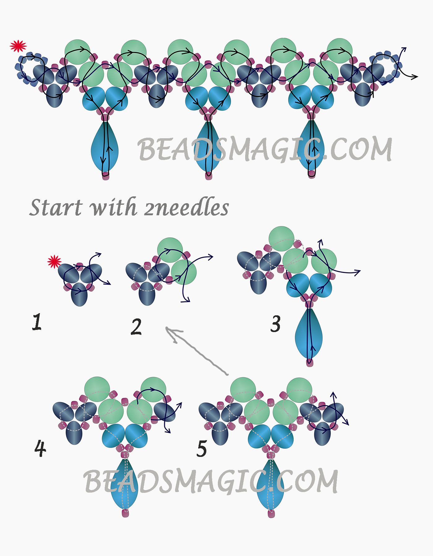 free beading patterns and instructions