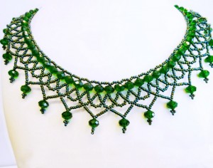 Free pattern for beaded necklace Lime | Beads Magic