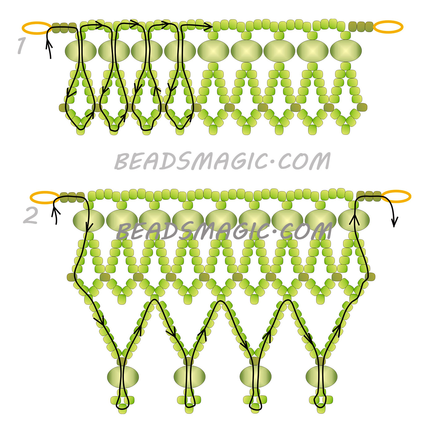 free-beading-pattern-necklace-tutorial-instructions-2