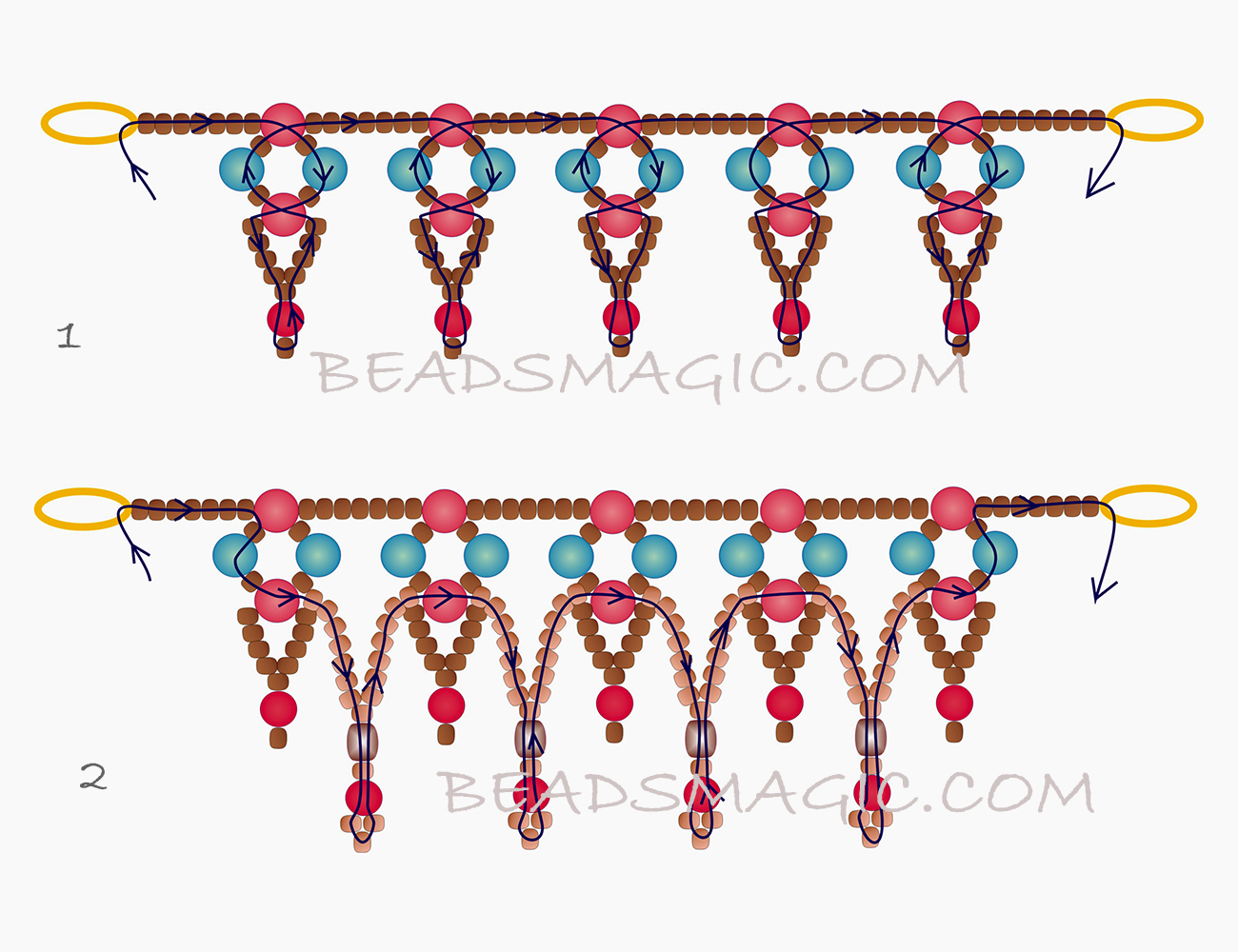 free-beading-tutorial-bracelet-necklace-pearls-2