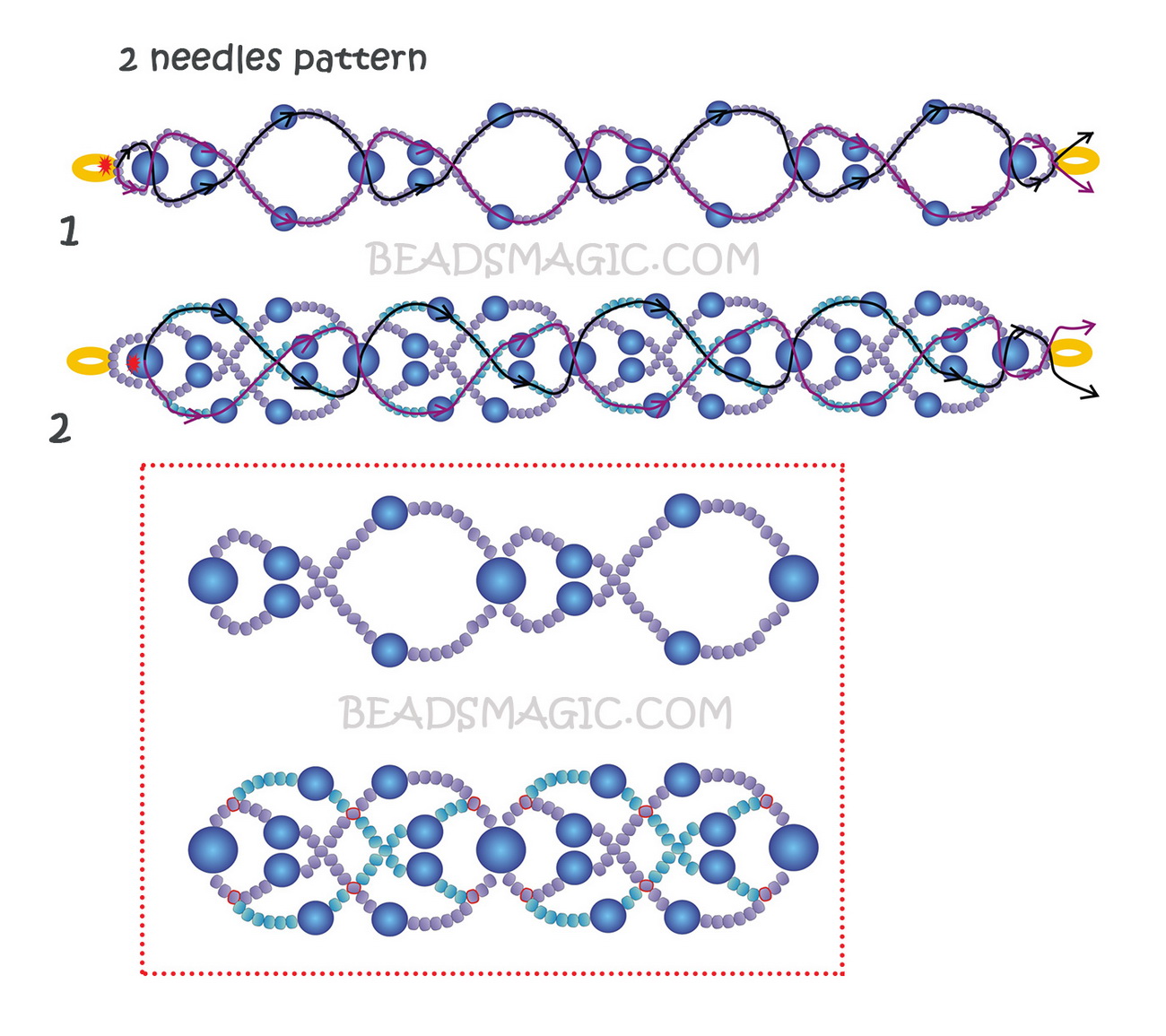 free-pattern-beaded-bracelet-cuff-tutorial-blue-2