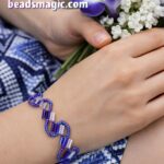 Free pattern for bracelet Lana Free beading pattern, diy bracelet, seed beads, beading, beadweaving, beadwork, diy beads, netting, bracelet tutorial, bracelet pattern, beading tutorial, bead pattern, beading instruction, czech beads, faceted beads, toho, miyuki, preciosa, miyuki pattern, boho bracelet