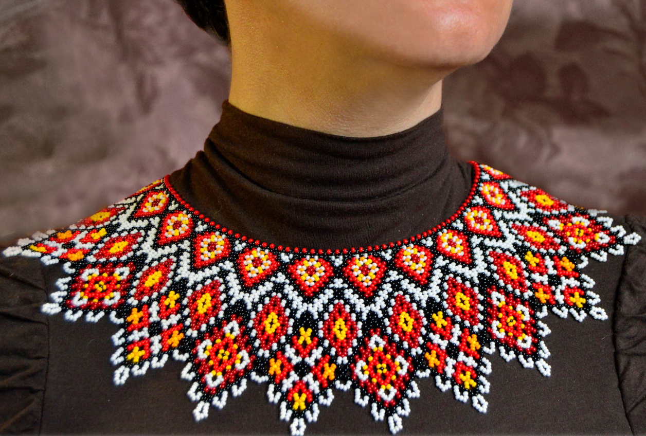Lana creations: Crochet Beaded Necklace Free Pattern Tutorial