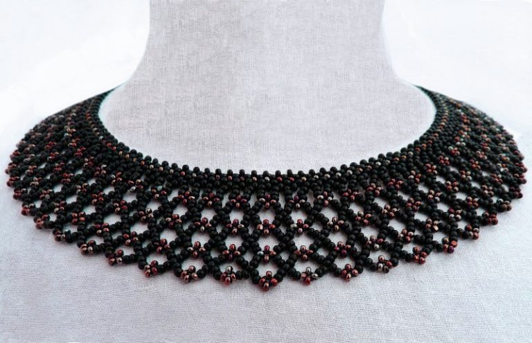 Free pattern for beaded necklace Silvina | Beads Magic