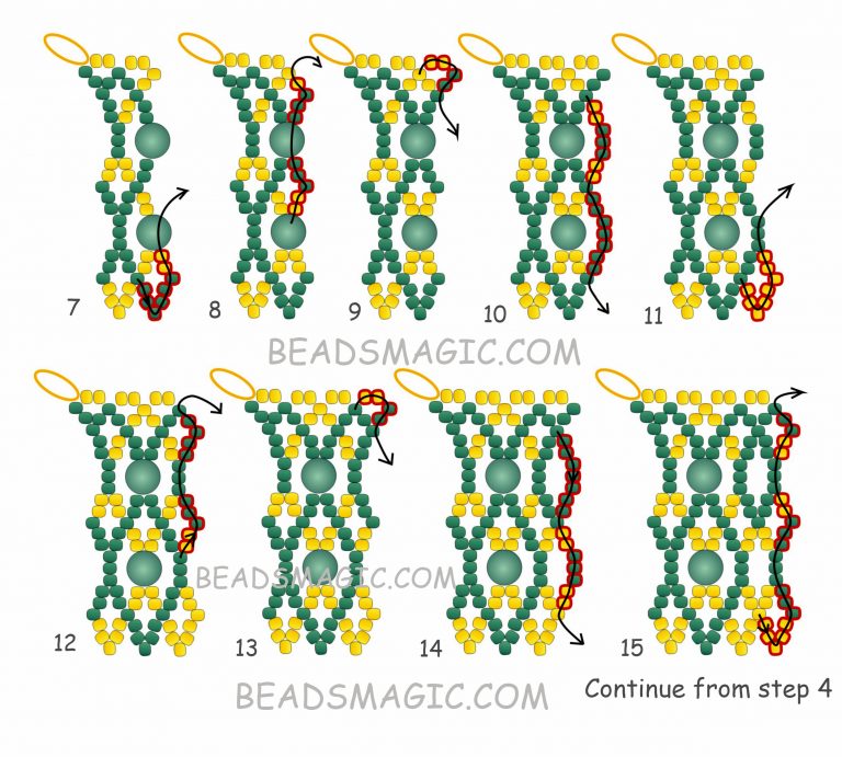 Free pattern for necklace Rimi | Beads Magic