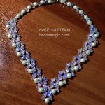 Free pattern for necklace Evita