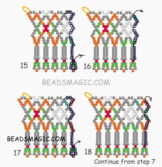 Free pattern for necklace Tabitha | Beads Magic