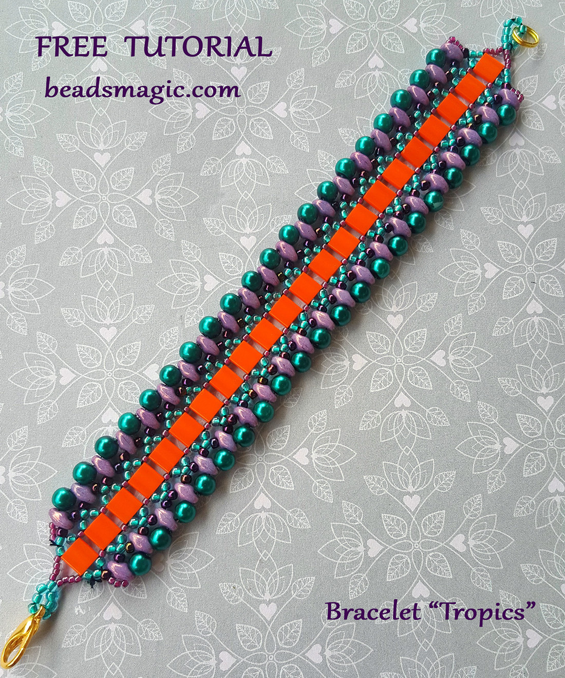 Free Pattern For Bracelet Tropics Beads Magic