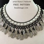 Free pattern for necklace Crystal Ice (variant by Elaine C Vechorik) free-tutorial-necklace-beading-pattern-pearls-beadsmagic-1-1