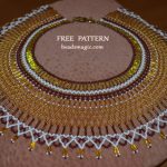 Free pattern for necklace Semiramis in egyptian style