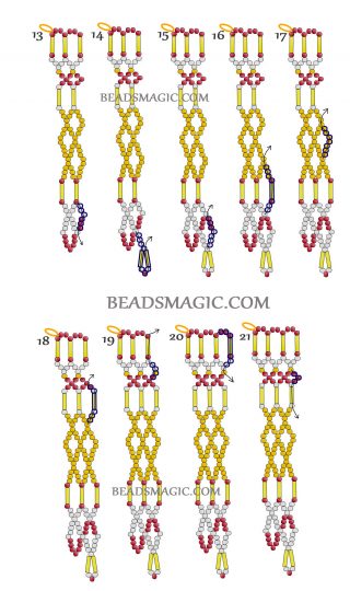 Free Pattern For Beaded Necklace Semiramis 