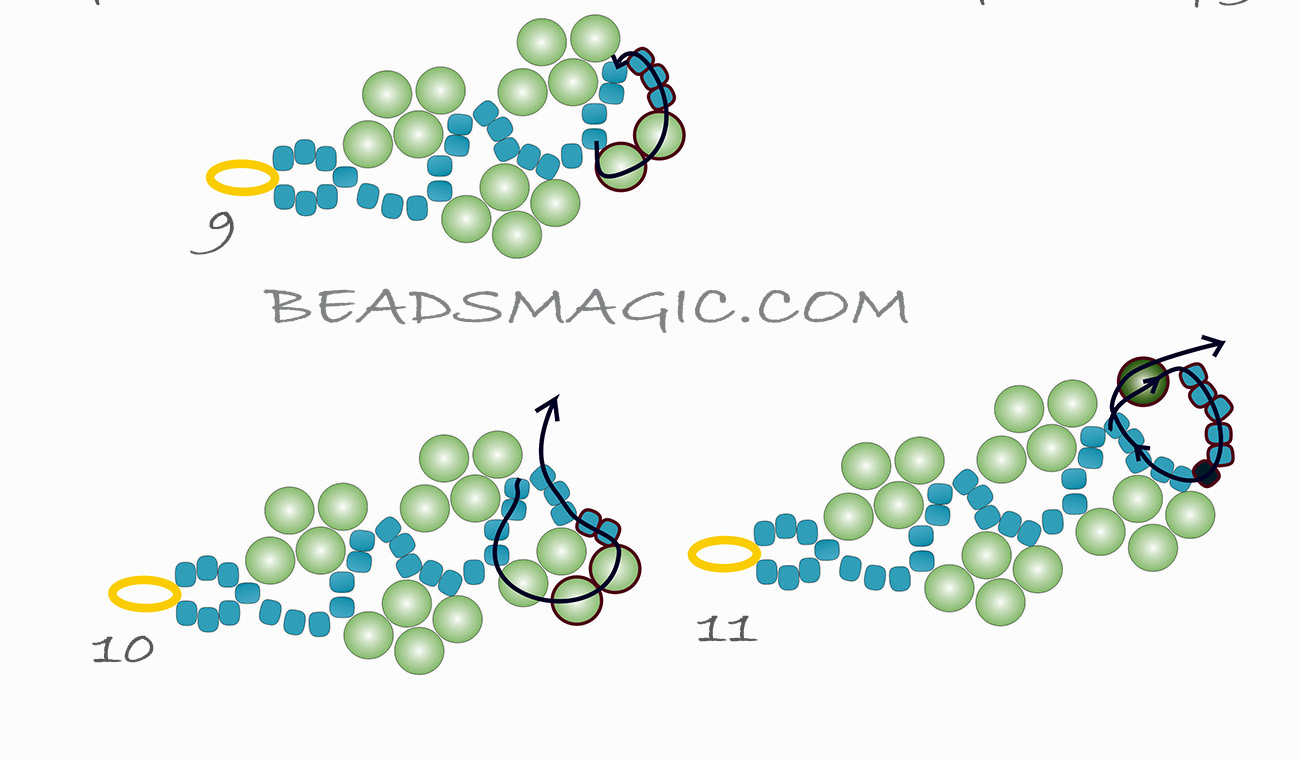 Free pattern for necklace Magnolia | Beads Magic | Bloglovin’