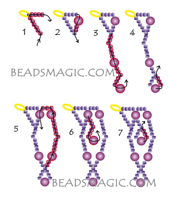 Free pattern for beaded necklace Tayana | Beads Magic