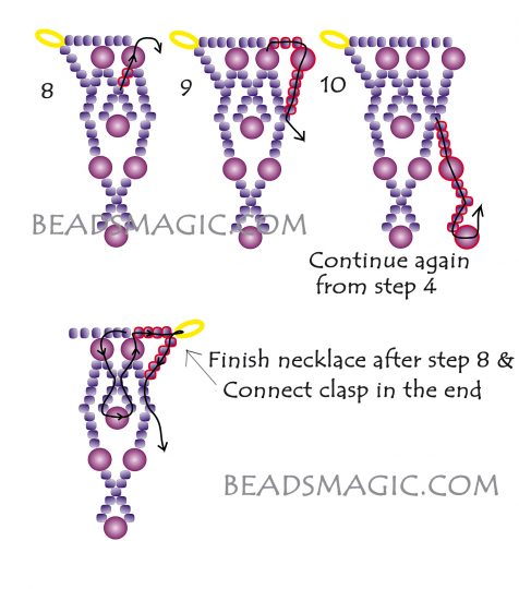 Free pattern for beaded necklace Tayana | Beads Magic