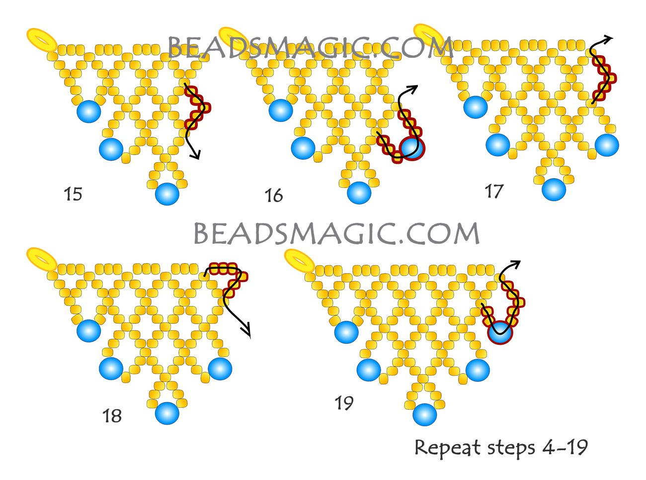 Free pattern for necklace Kalahari | Beads Magic | Bloglovin’