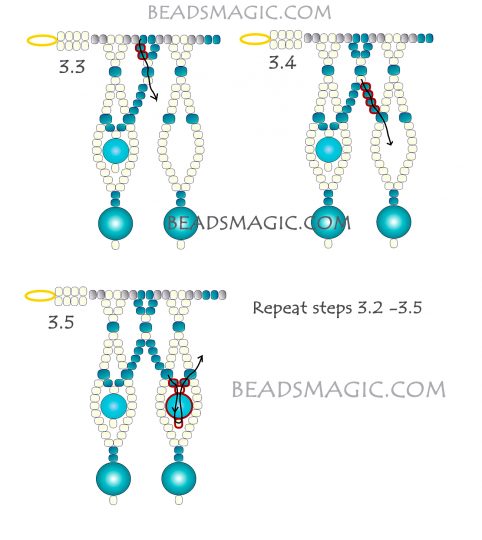 Free pattern for necklace Mumtaz | Beads Magic