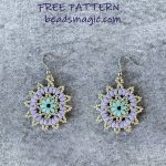 Free pattern for earrings Tenderness