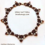 Free pattern for necklace Mochaccino