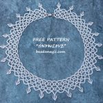 Free pattern for necklace Snowlove