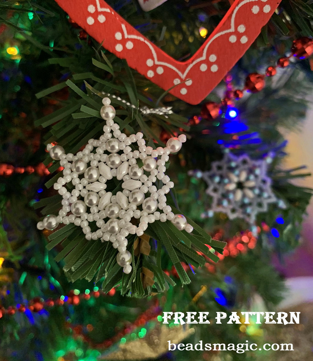 Free beading patterns for christmas clearance balls