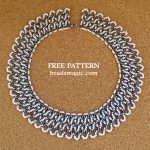 Free tutorial for beaded necklace Feathers
