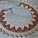 Free beading pattern for necklace Cappuccino
