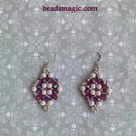Free beading pattern for earrings Luna