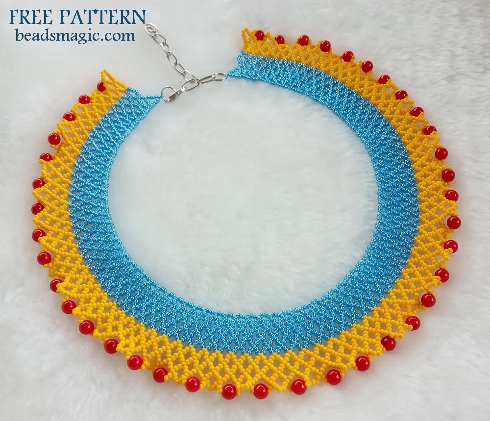 free beading pattern for necklace Ukraine