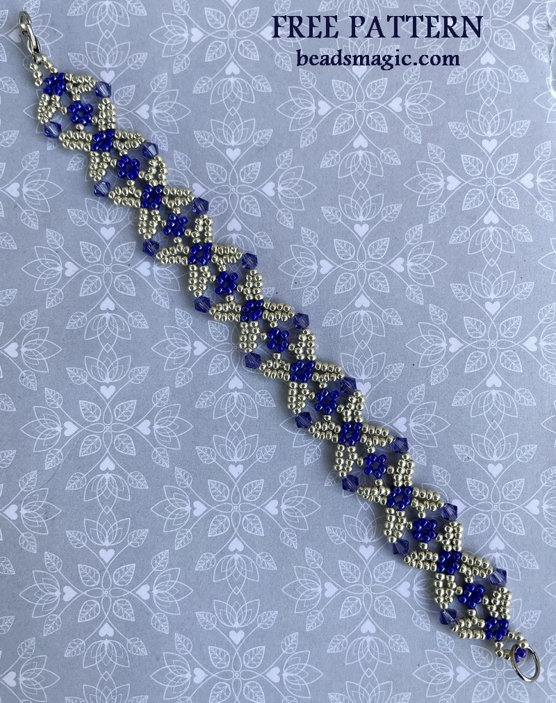 Free pattern for bracelet Cardinal | Beads Magic