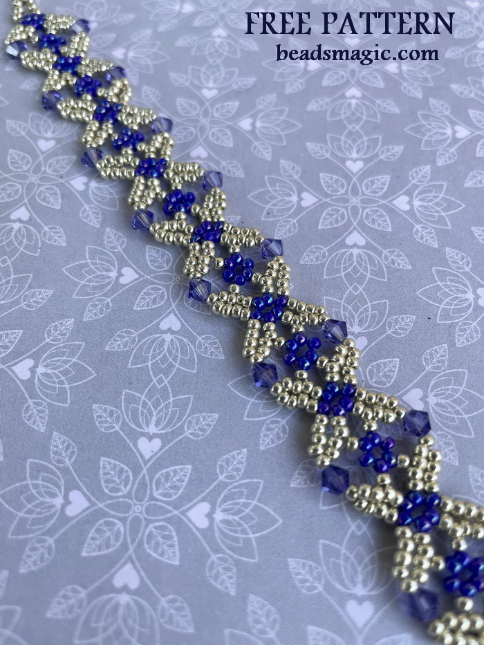 FREE Beading Pattern for elegant Olivia Bracelet