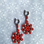 Free pattern for earrings Sevia with gemduo