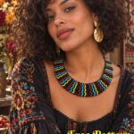 free beading pattern, beading pattern necklace, boho necklace, DIY beaded necklace, jewelry making tutorial, free jewelry pattern, bead weaving pattern, handmade beaded necklace, beading tutorial, seed bead necklace pattern, crystal beaded necklace, DIY jewelry necklace, beginner beading pattern, elegant beaded necklace, free necklace pattern, seed beads