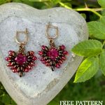 Free bead pattern for earrings Teo