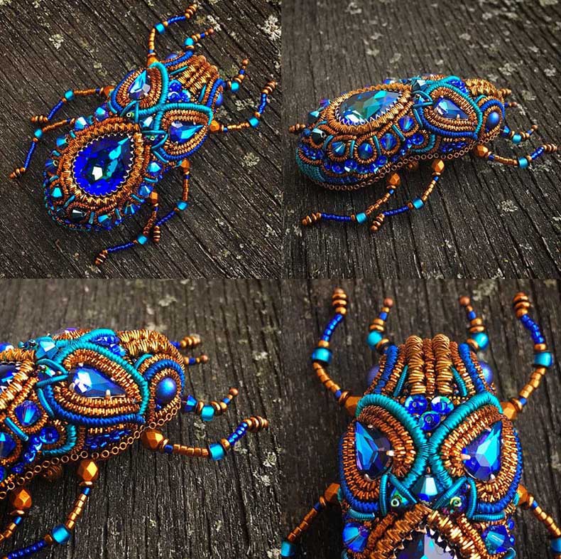 Amazing beaded insects by Lana Evgan | Beads Magic