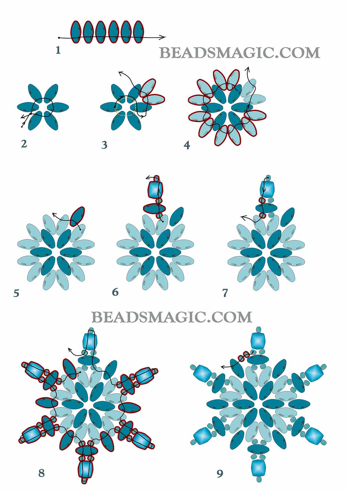 Stars! Three Free Earrings Crochet Patterns with PDF Download Available