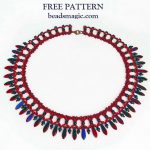 Free tutorial for necklace Nina with dagger beads
