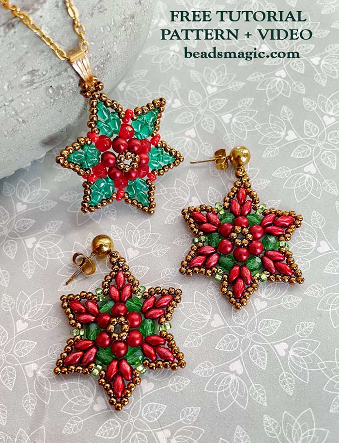 Beading patterns 2024 christmas ornaments