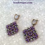 Free bead pattern + Video for earrings Chicago